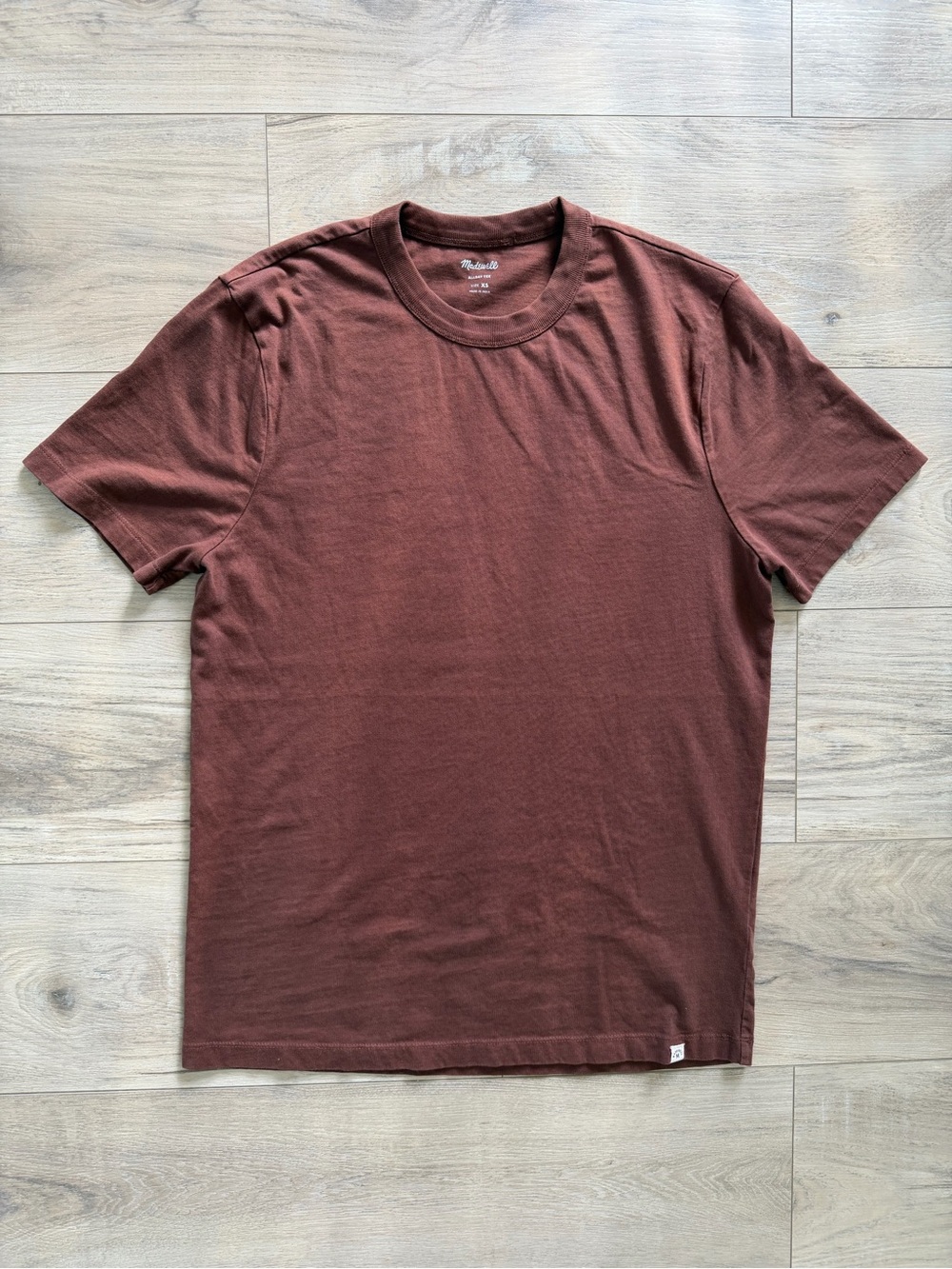 Madewell Men's Crewneck Tee in Brown